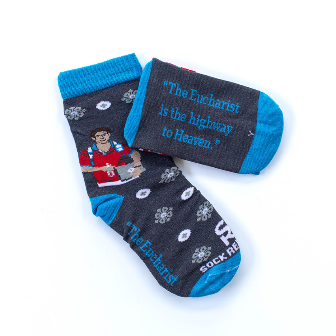 St. Carlo Acutis Eucharist Kids Socks