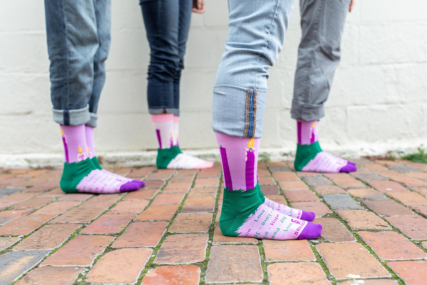 Advent Wreath Adult Socks