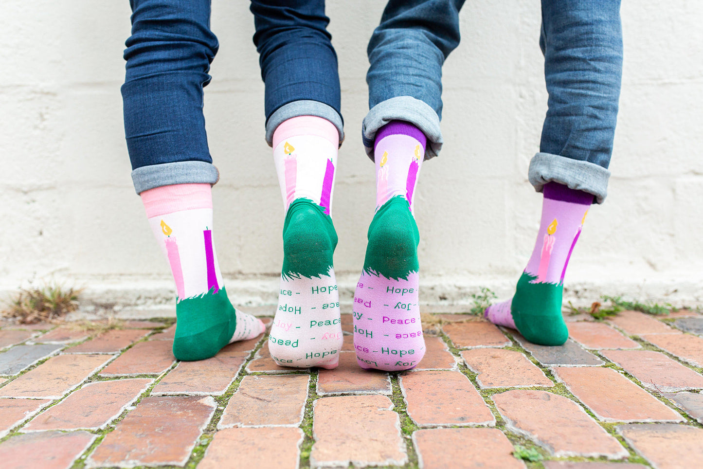Advent Wreath Adult Socks