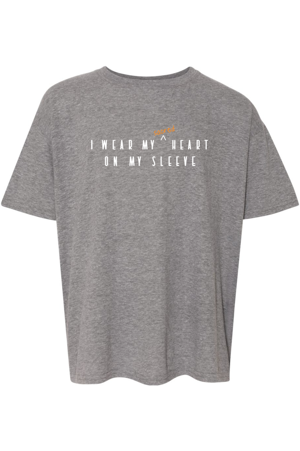 Sacred Heart on Your Sleeve - Sacred Heart of Jesus Youth T-Shirt