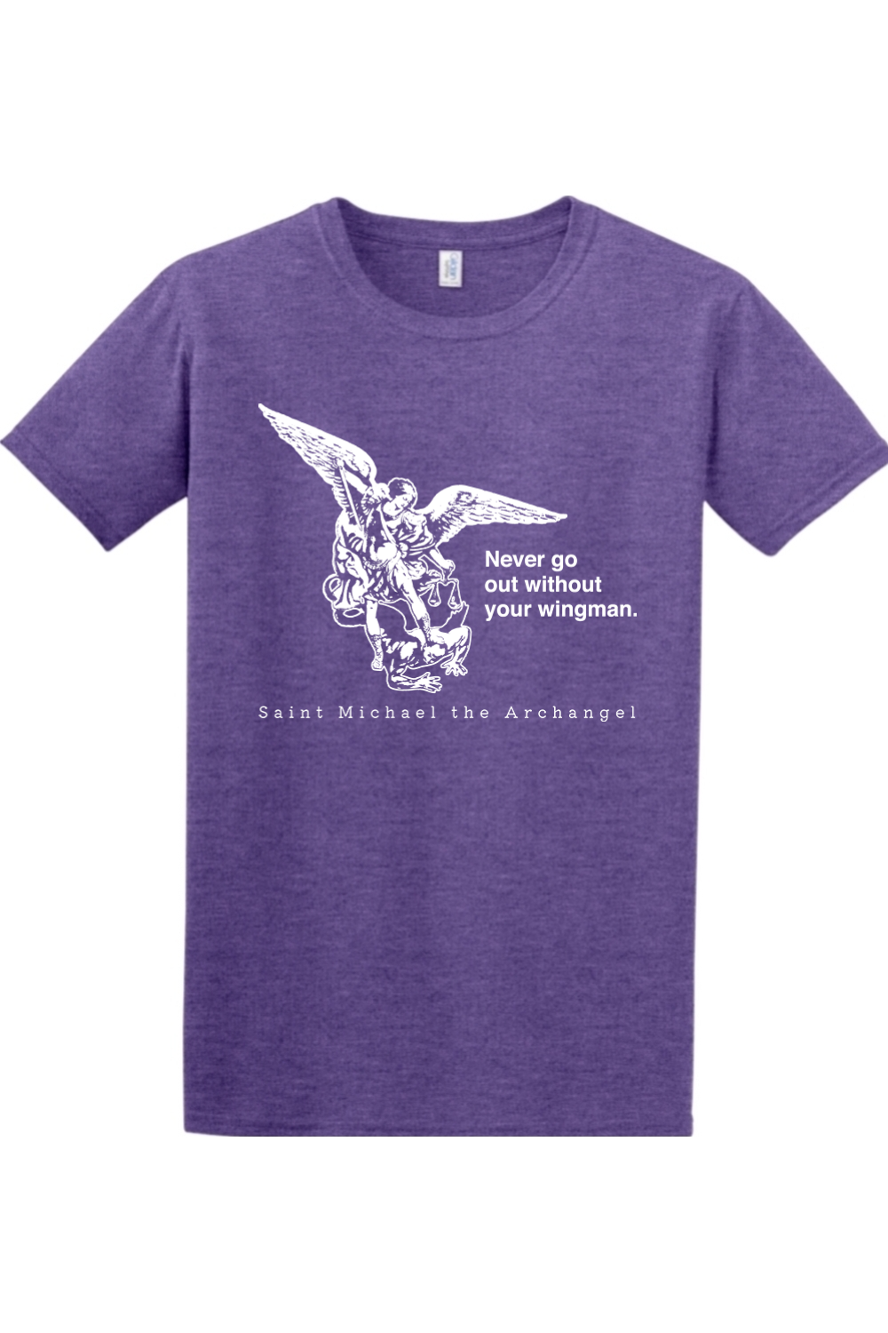 Never Go Without Your Wingman - St. Michael the Archangel Adult T-Shirt
