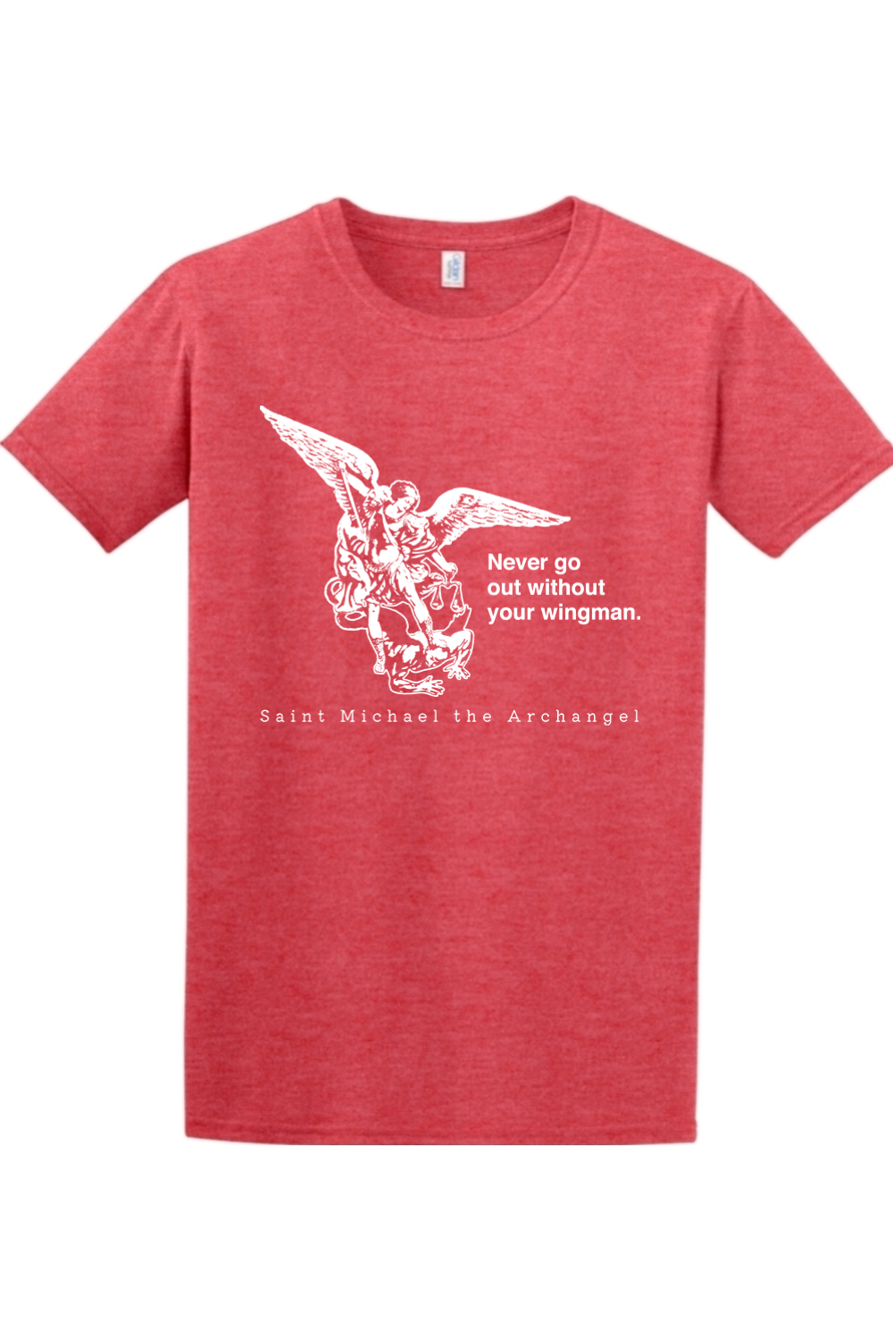 Never Go Without Your Wingman - St. Michael the Archangel Adult T-Shirt