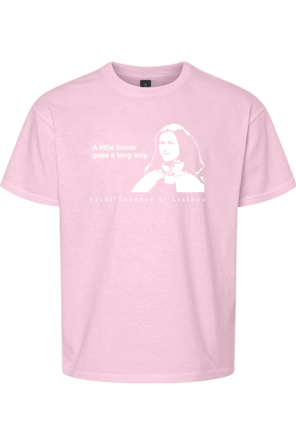 A Little Flower Goes a Long Way - St. Thérèse of Lisieux Youth T-Shirt