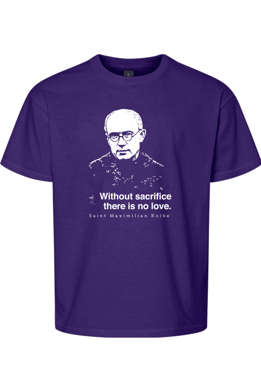 Without Sacrifice - St. Maximilian Kolbe Youth T-Shirt