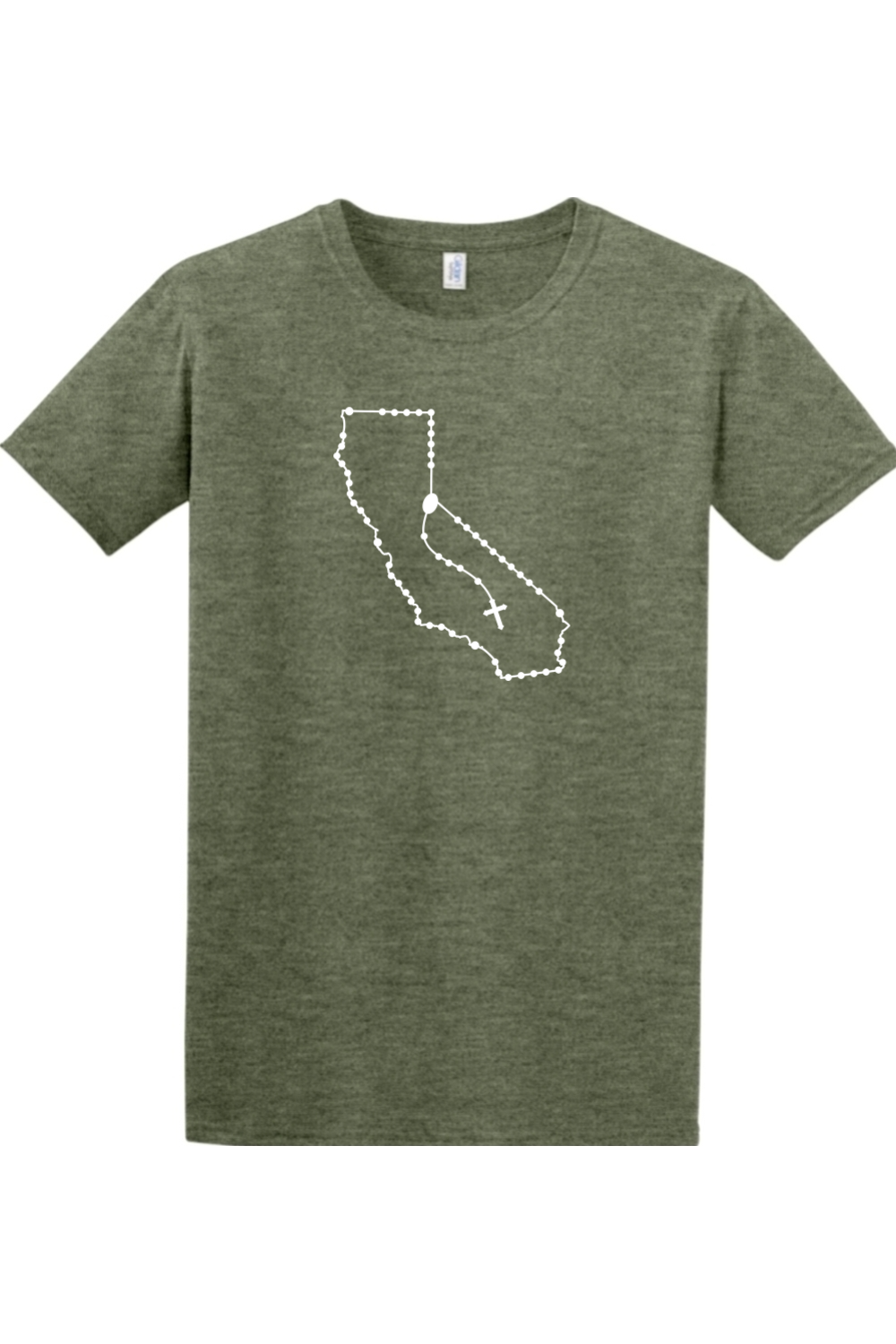 California Catholic Rosary Adult T-shirt
