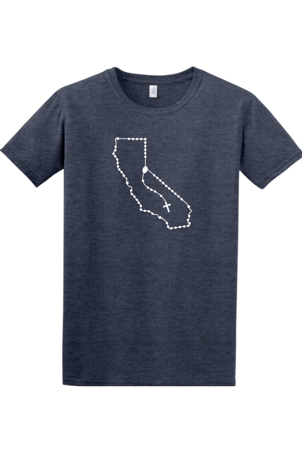 California Catholic Rosary Adult T-shirt