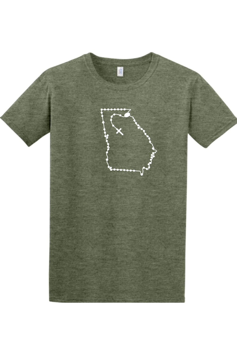 Georgia Catholic Rosary Adult T-shirt