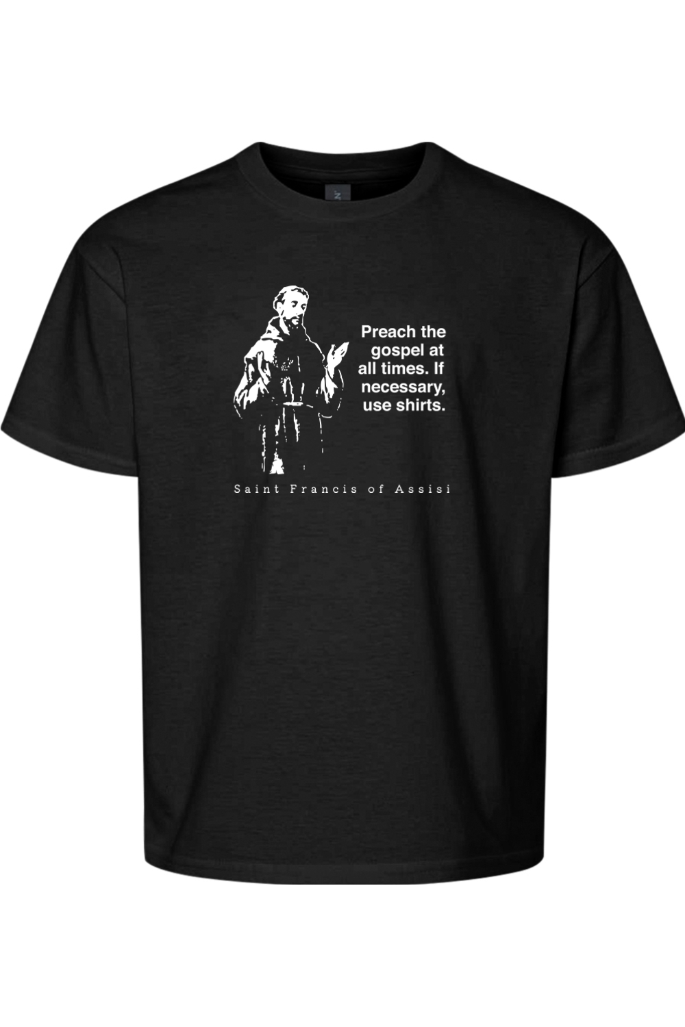 Preach the Gospel - St Francis of Assisi Youth T-Shirt
