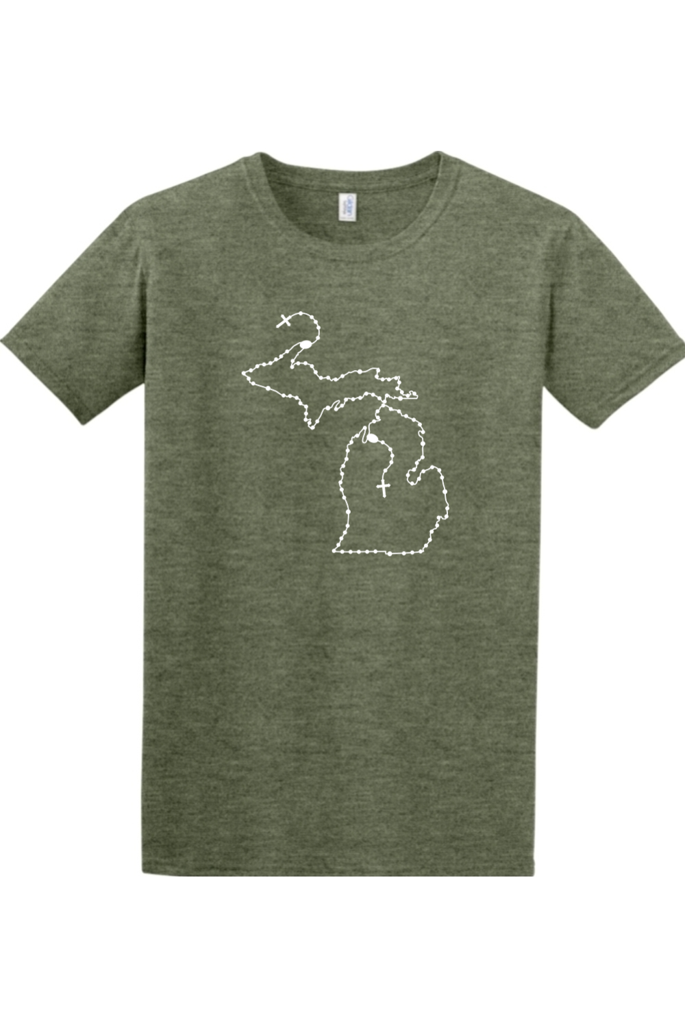 Michigan Rosary Catholic Adult T-shirt