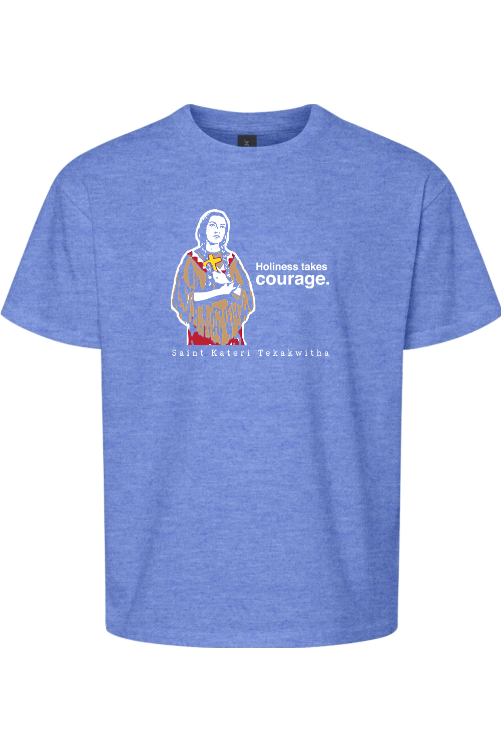 Holiness Takes Courage – St Kateri Tekakwitha Youth T-Shirt