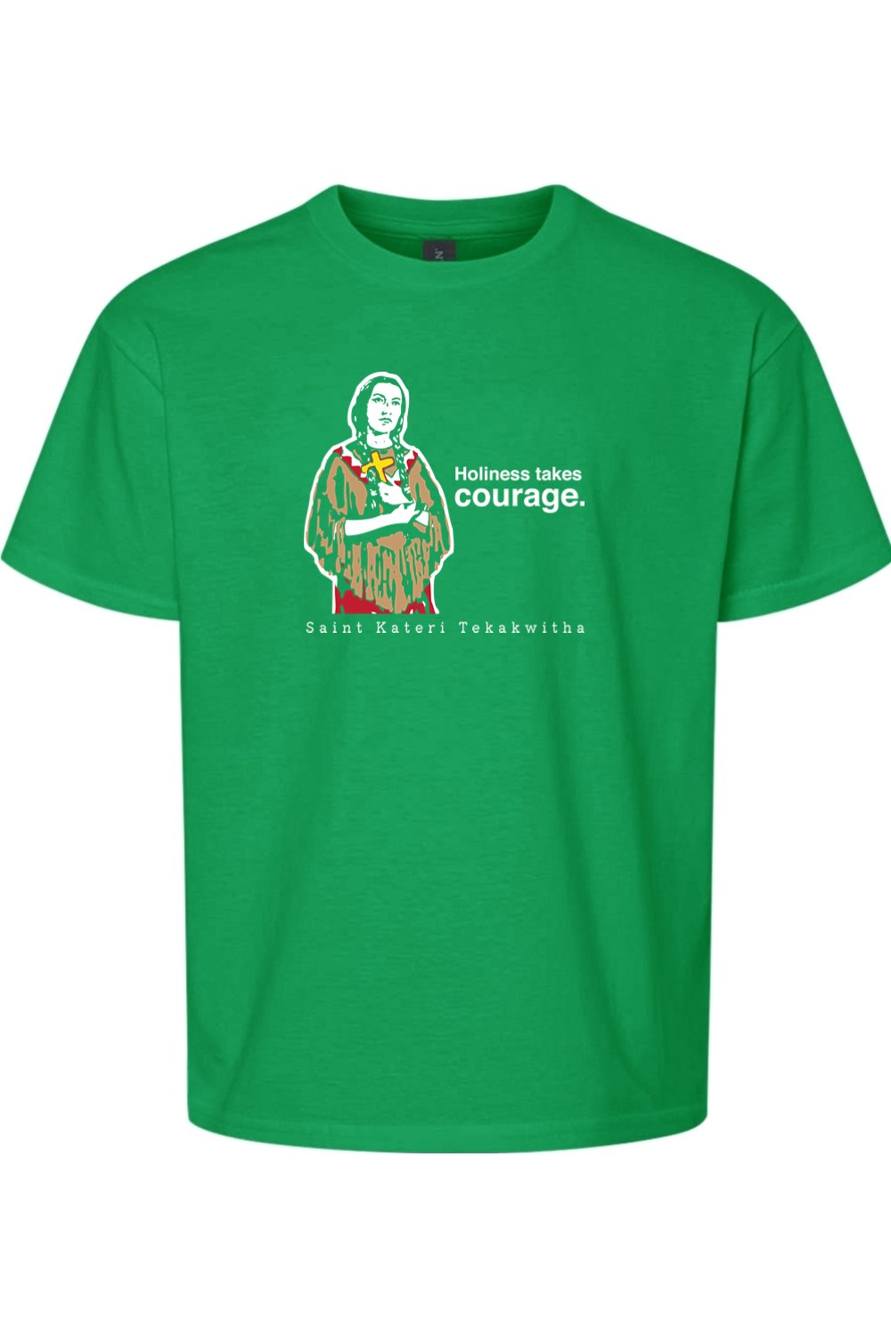 Holiness Takes Courage – St Kateri Tekakwitha Youth T-Shirt