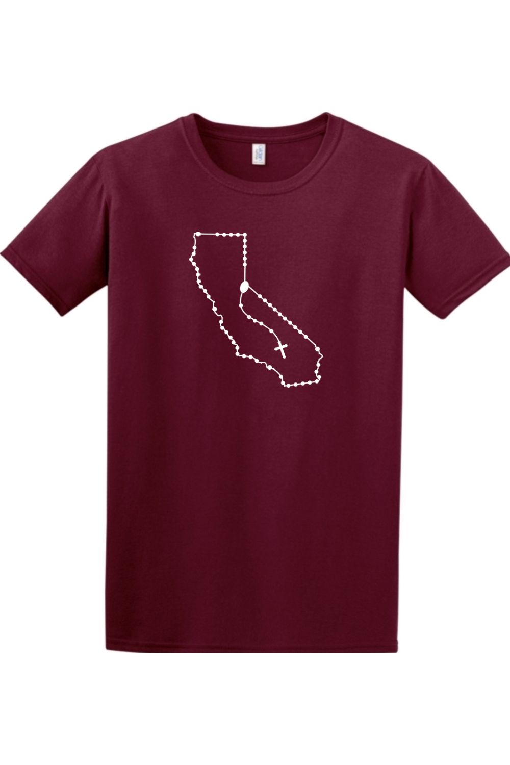 California Catholic Rosary Adult T-shirt