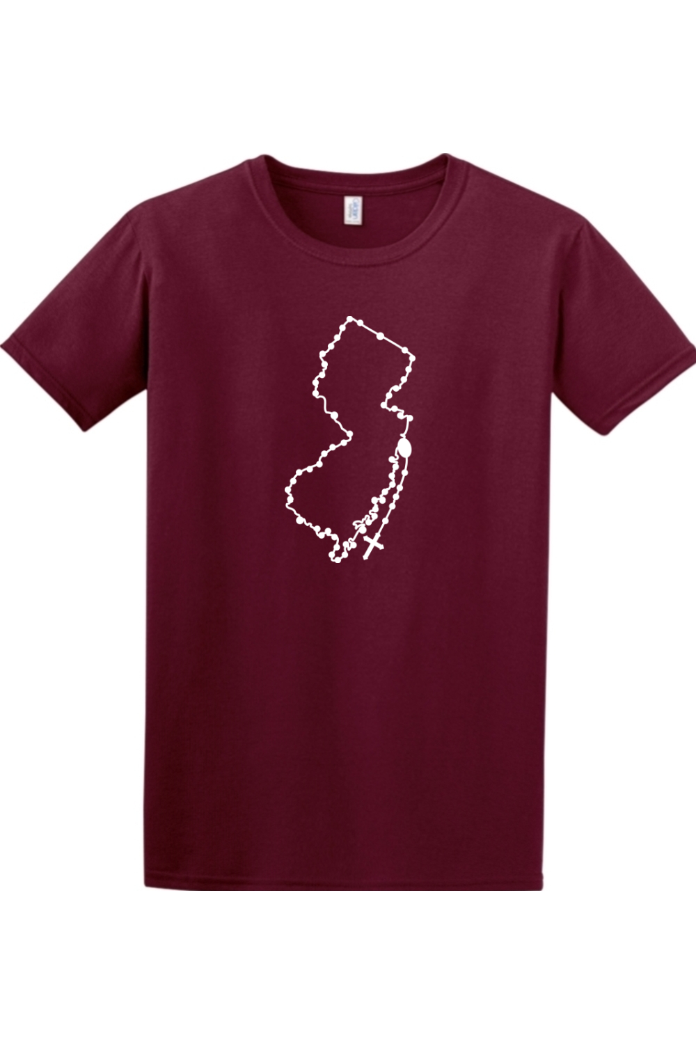 New Jersey Catholic Rosary Adult T-shirt