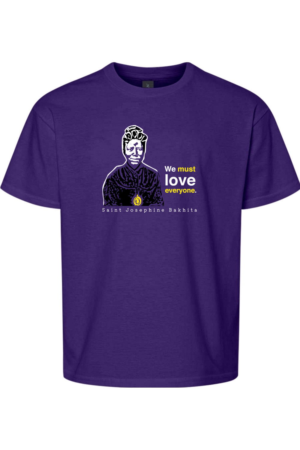 We Must Love Everyone – St Josephine Bakhita Youth T-Shirt
