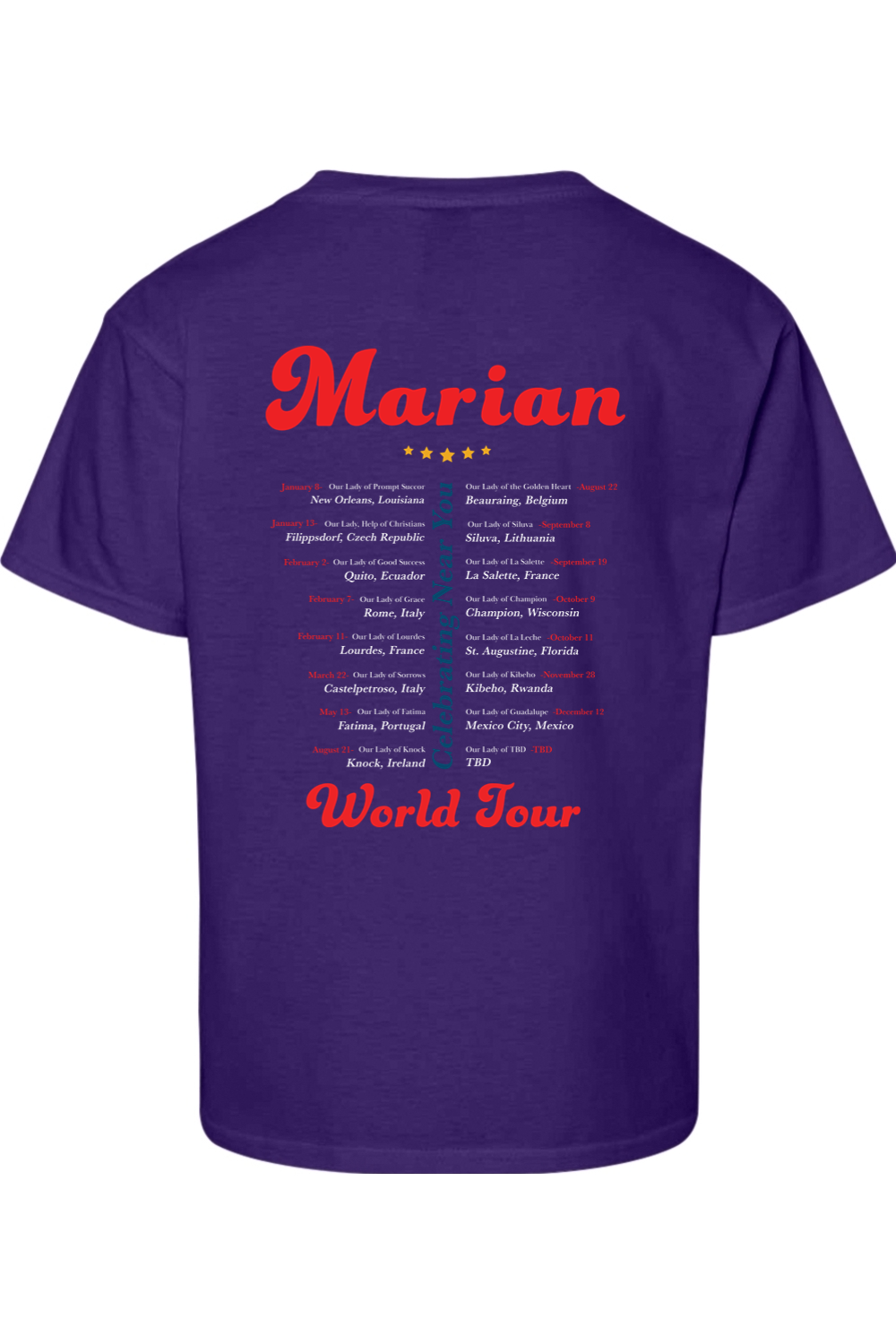 Marian World Tour Concert T-Shirt - youth
