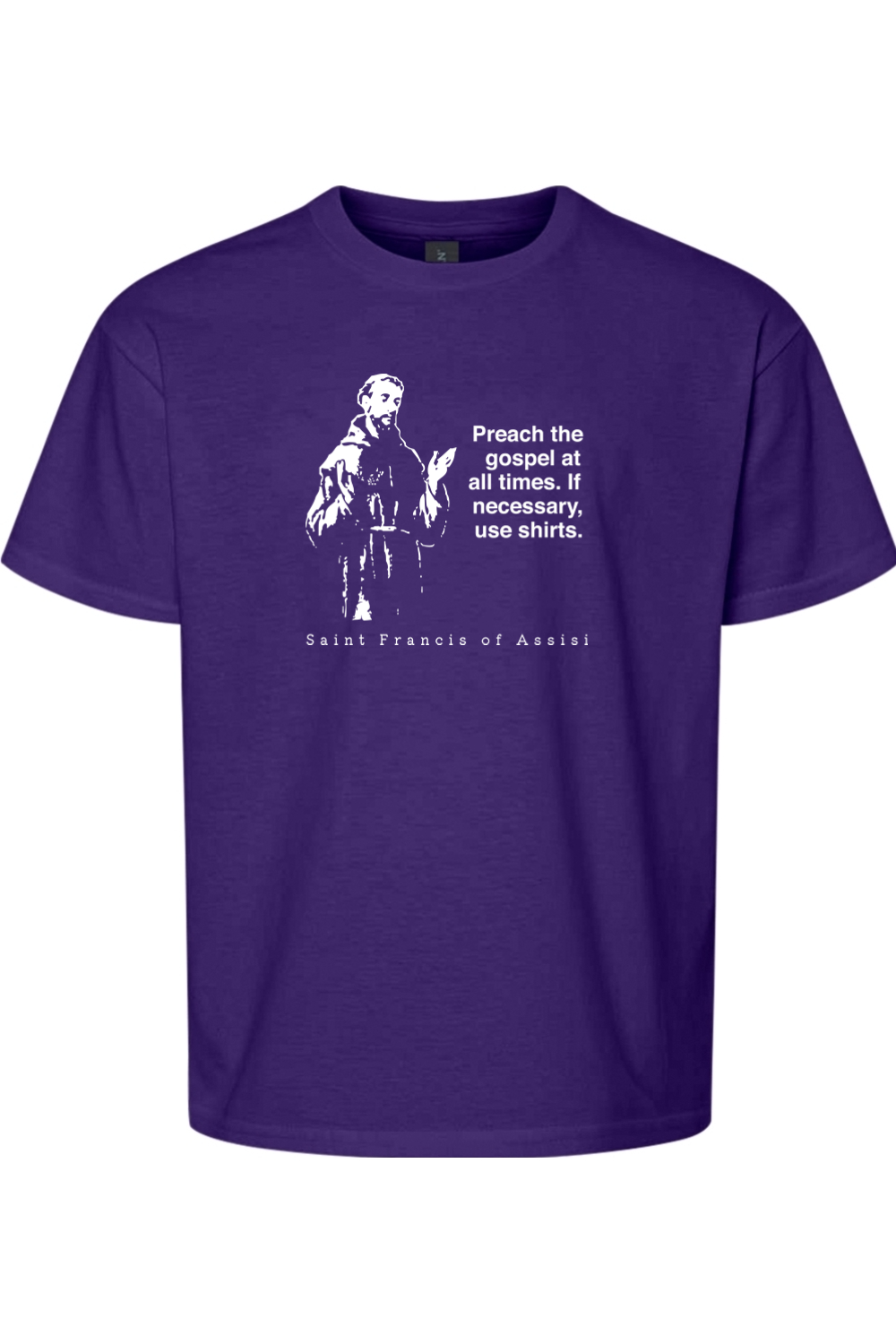 Preach the Gospel - St Francis of Assisi Youth T-Shirt