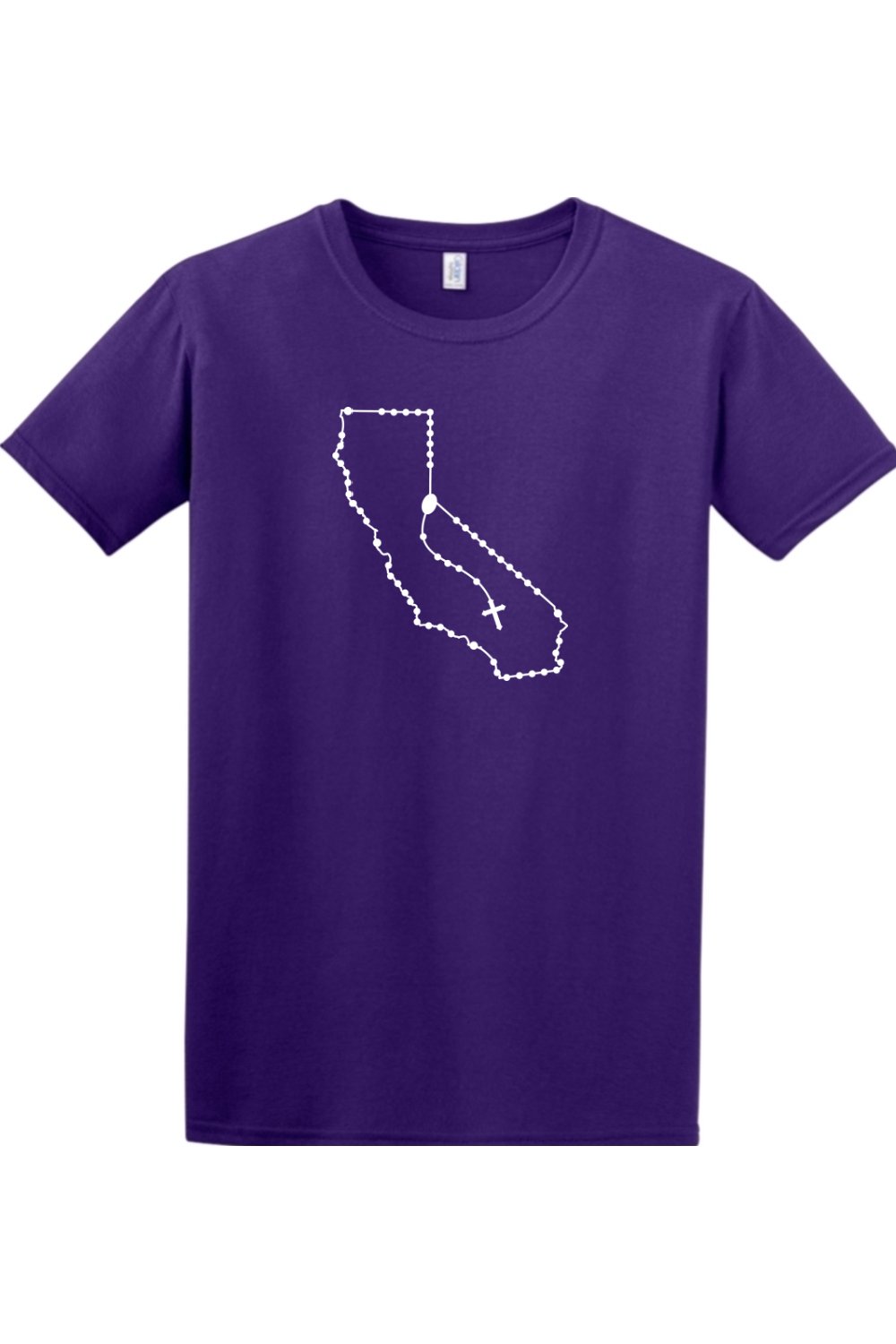 California Catholic Rosary Adult T-shirt