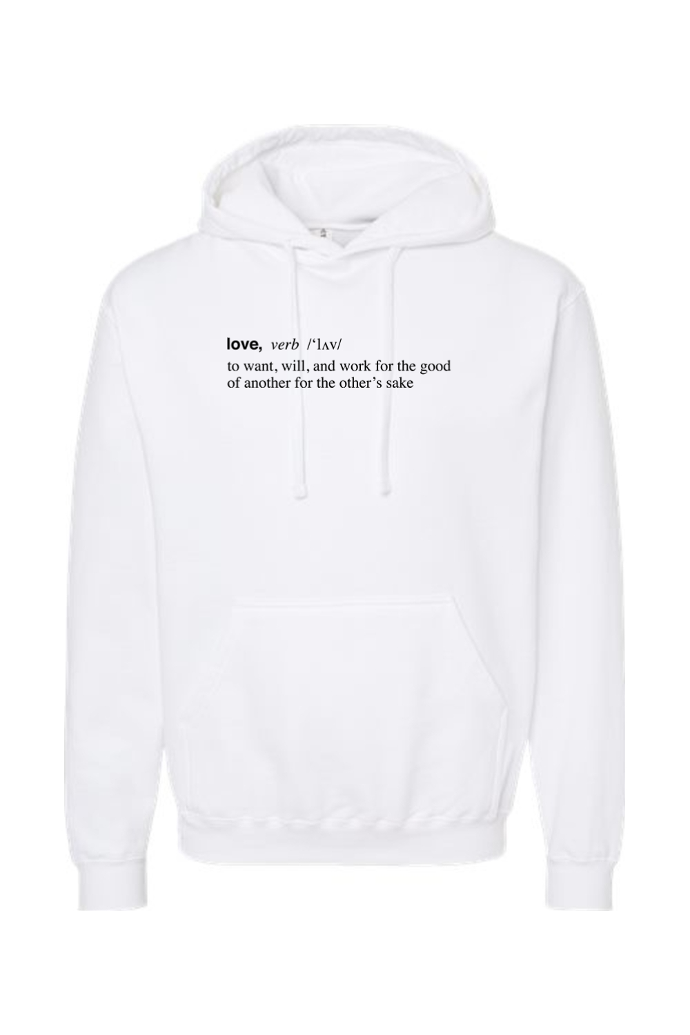 Love is a Verb - Hoodie Sweatshirt