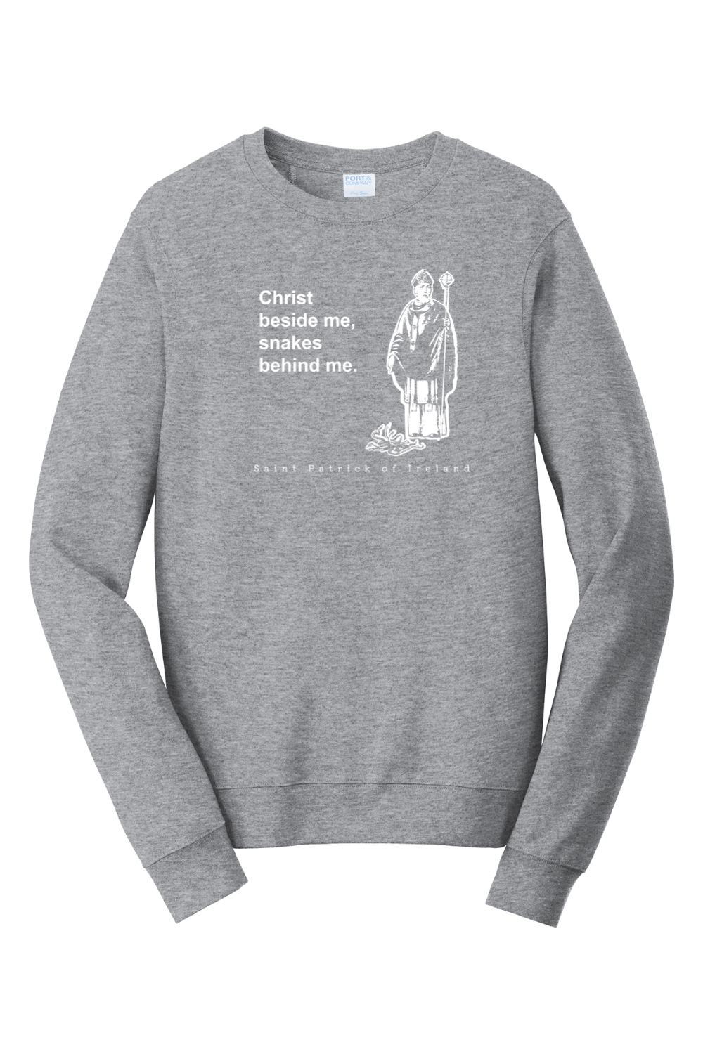 Christ Beside Me - St. Patrick Crewneck Sweatshirt