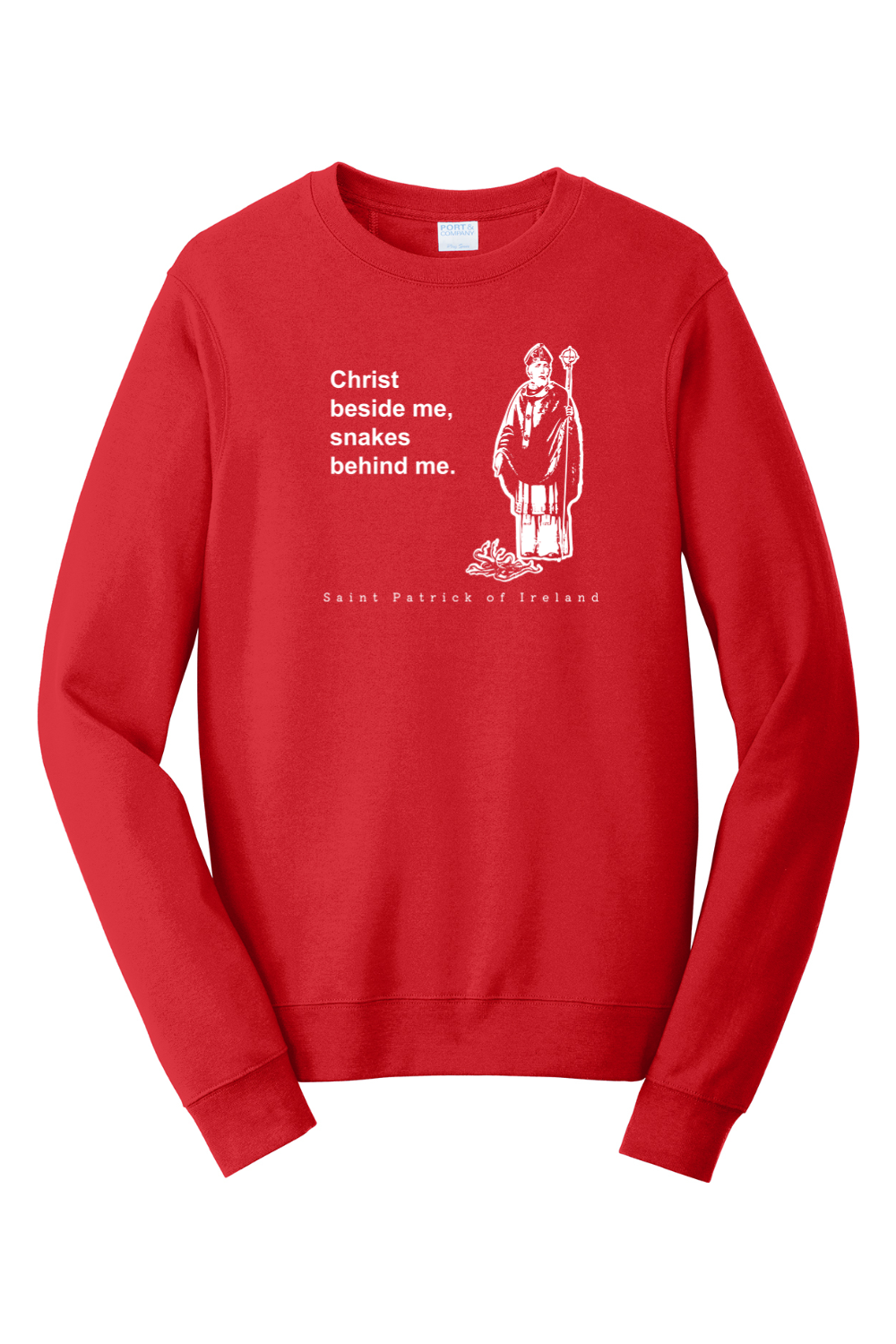 Christ Beside Me - St. Patrick Crewneck Sweatshirt