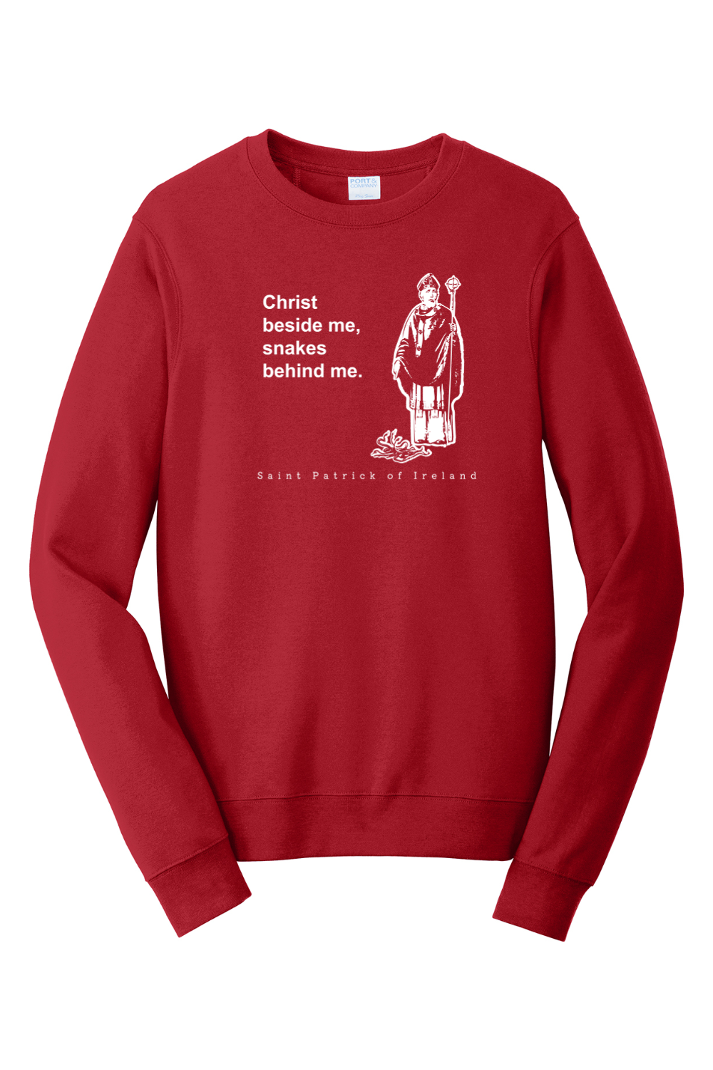 Christ Beside Me - St. Patrick Crewneck Sweatshirt