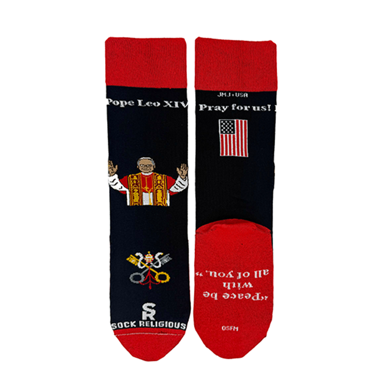 Pope Leo XIV Adult Socks
