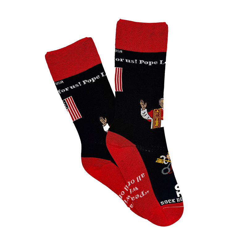 Pope Leo XIV Adult Socks