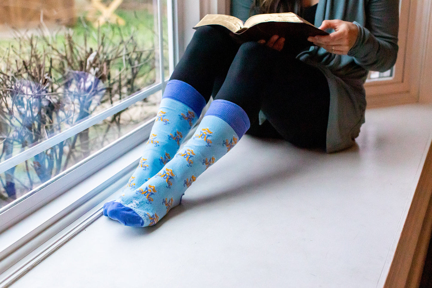 Marian Monogram Adult Socks