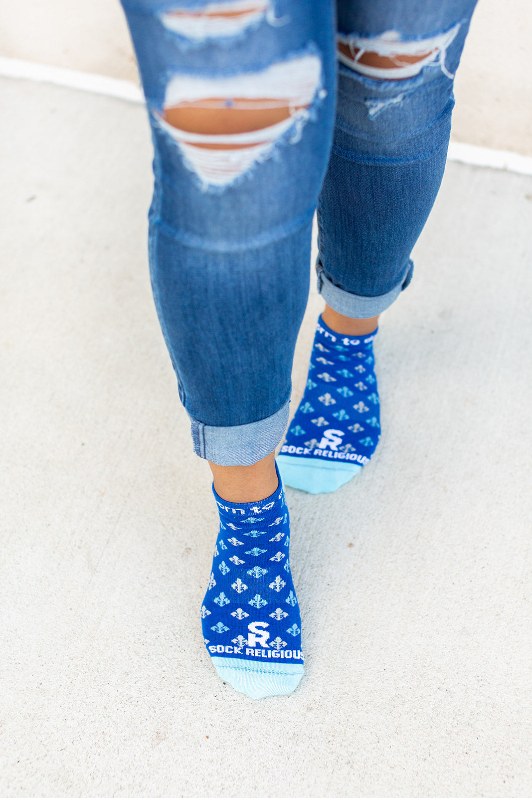 St. Joan of Arc No Show Socks