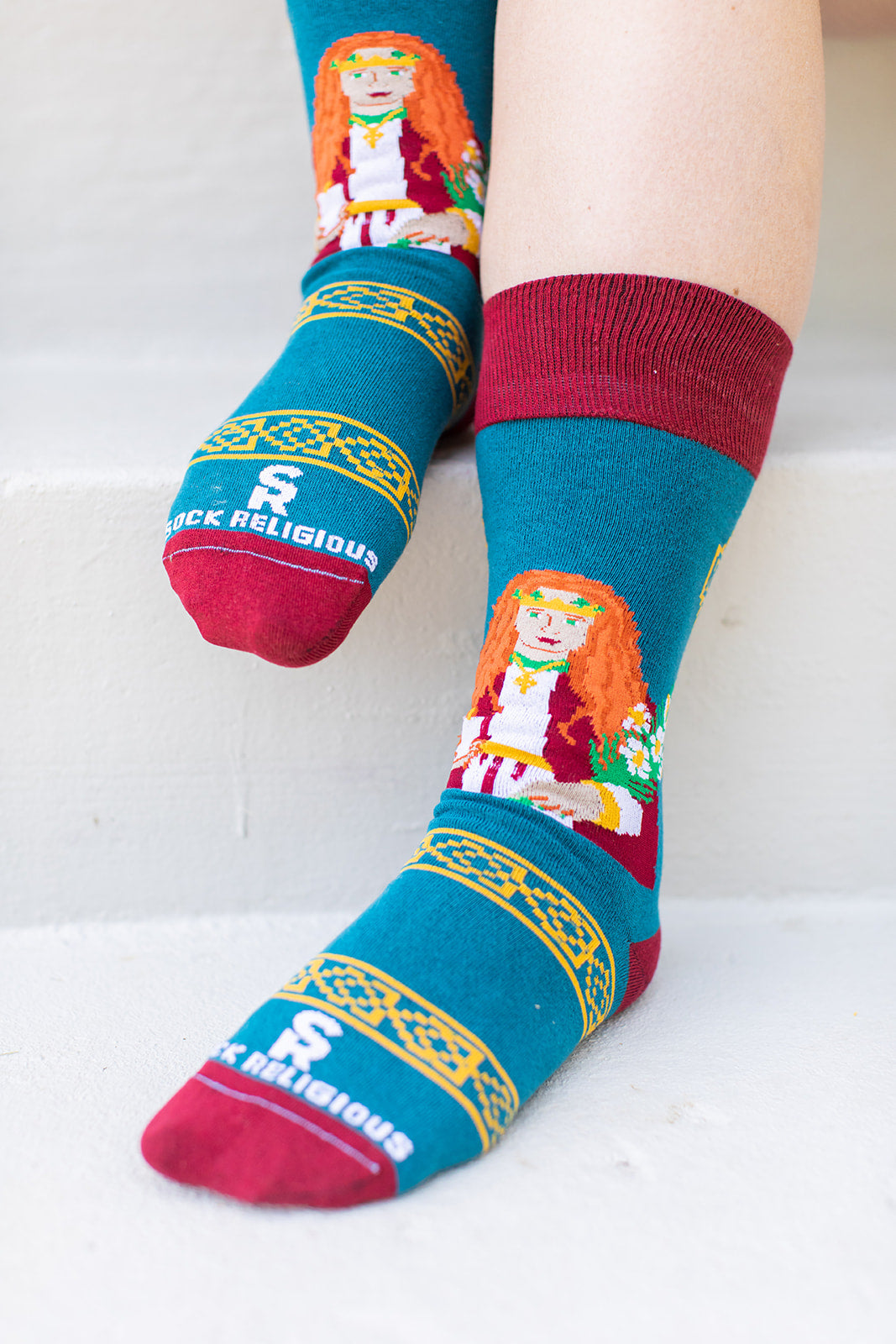 St. Dymphna Adult Socks