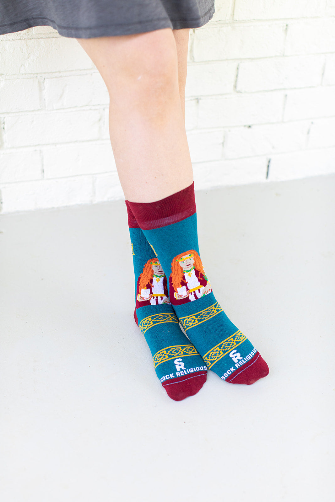 St. Dymphna Adult Socks