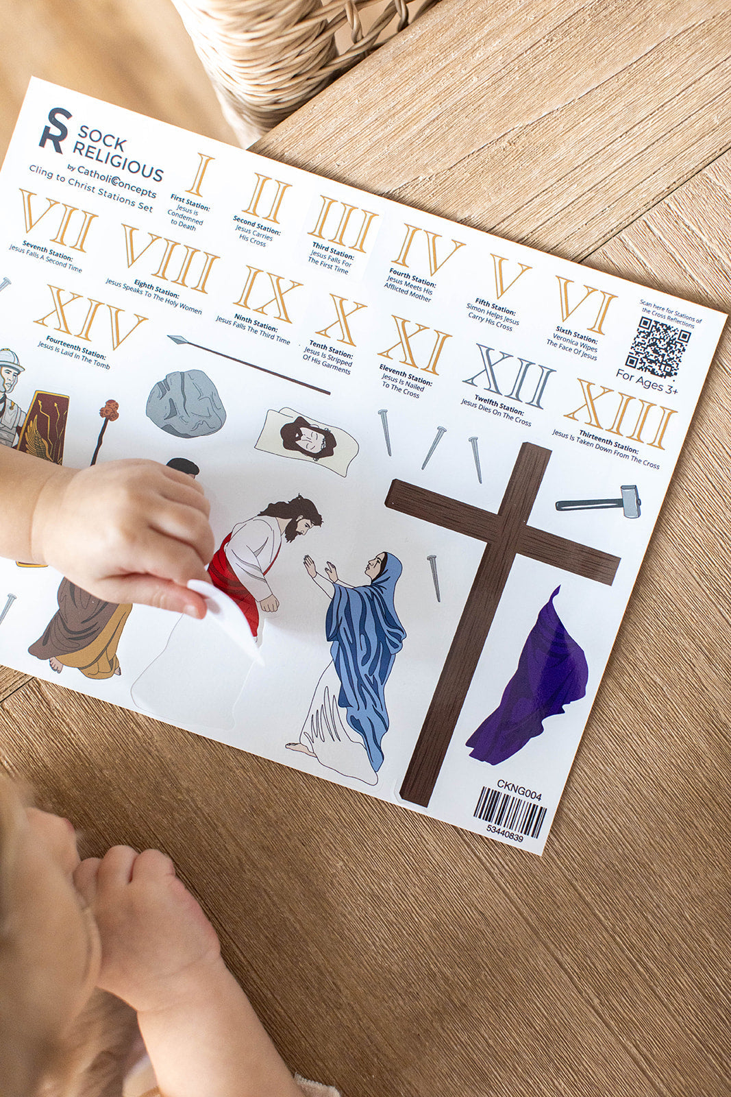 Stations of the Cross Cling Set