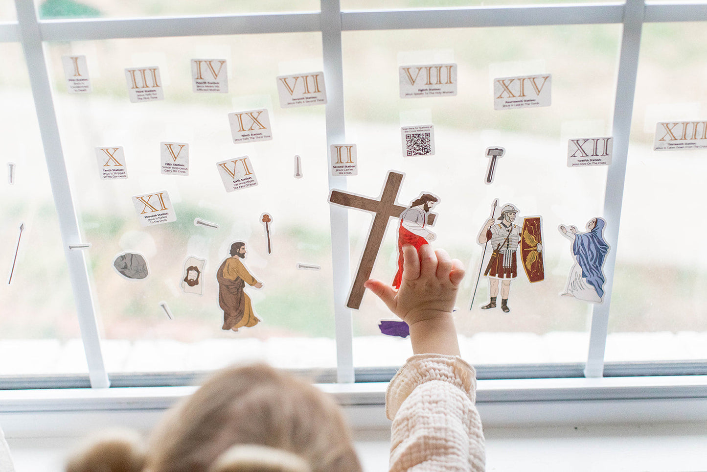 Stations of the Cross Cling Set