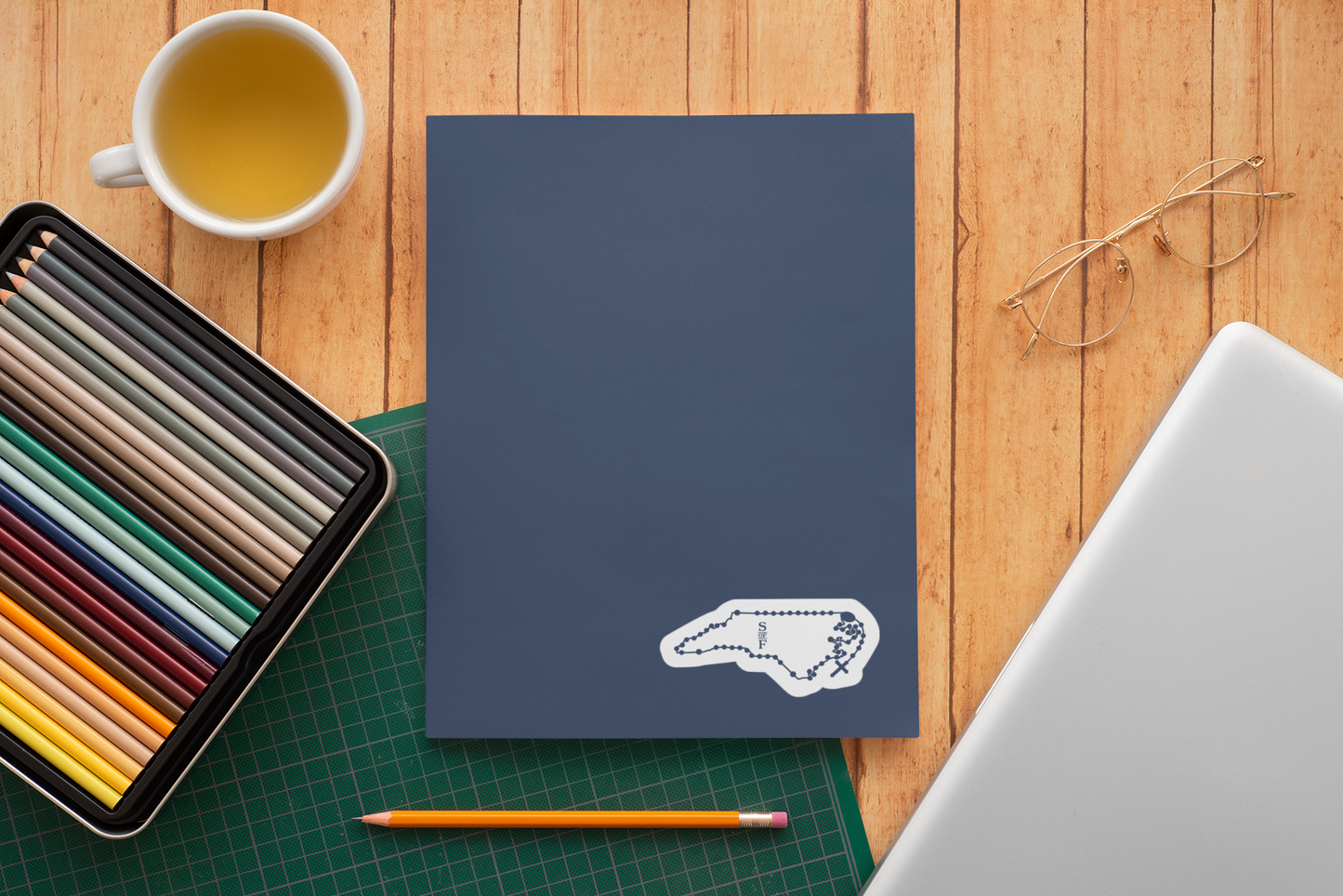 North Carolina Catholic Rosary Sticker