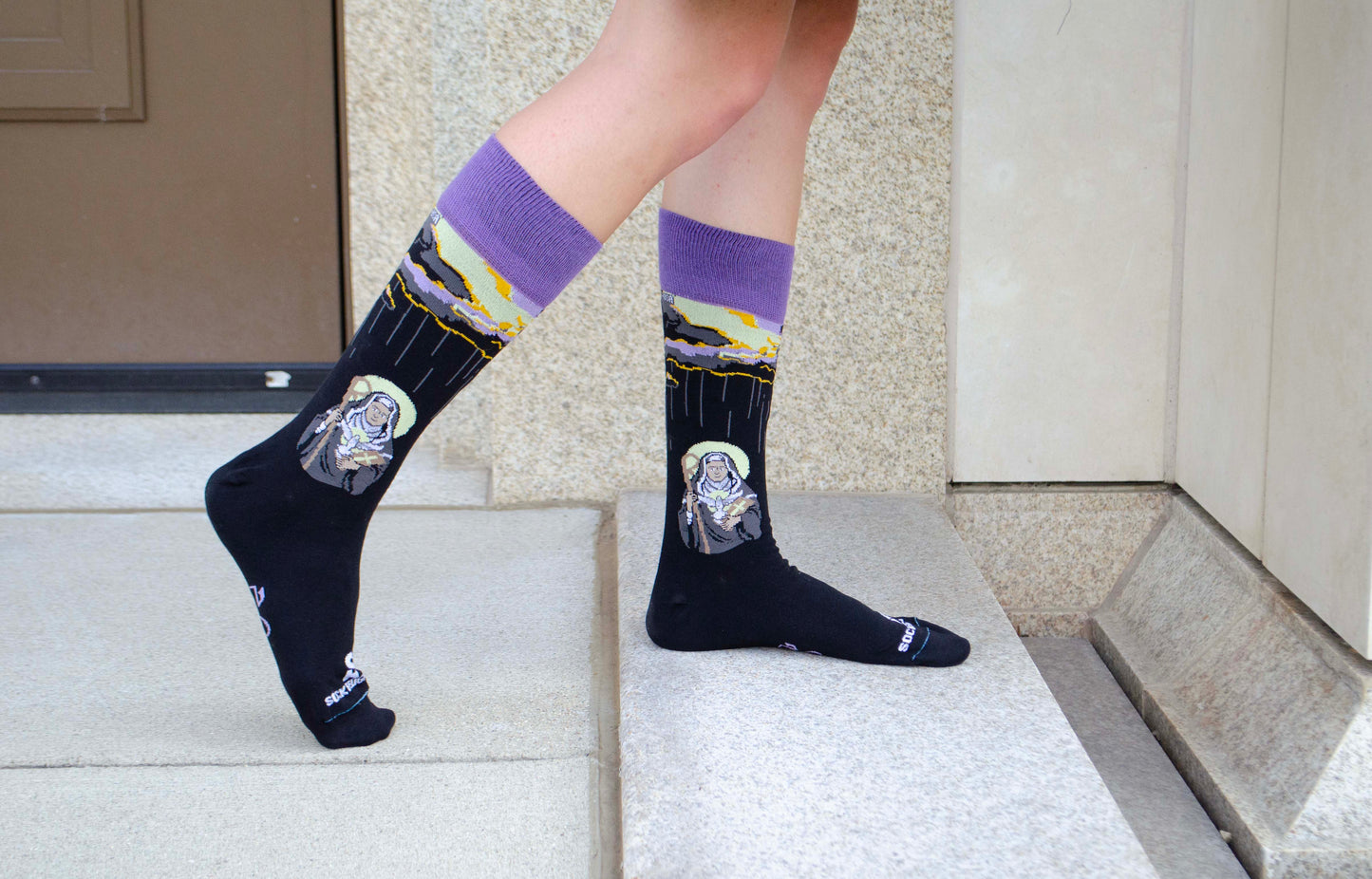 St. Scholastica Adult Socks