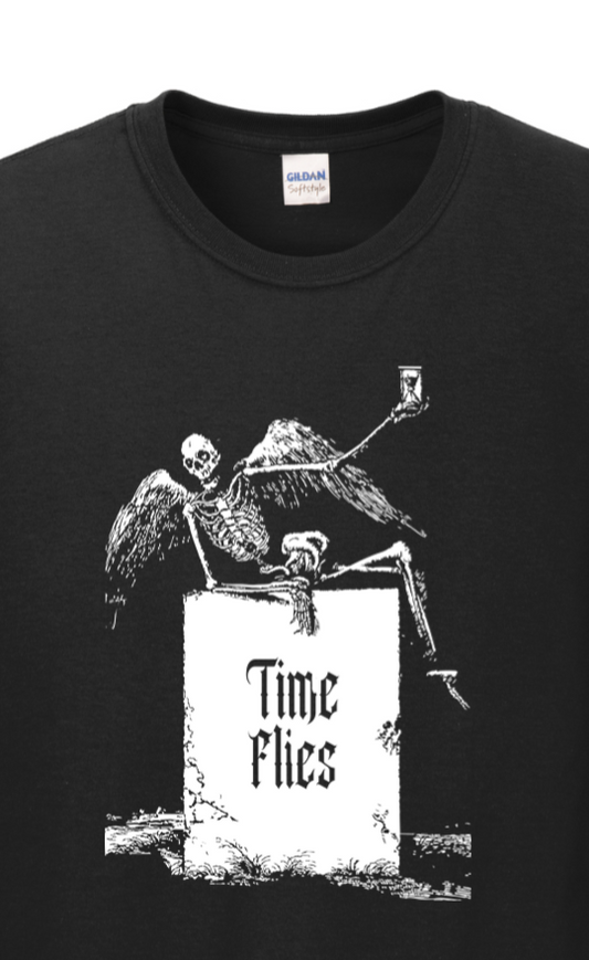 Time Flies - Memento Mori Adult Long Sleeve T-Shirt