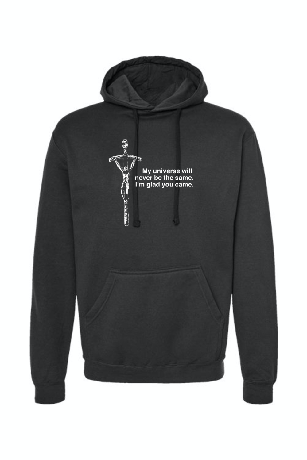 Glad He Came - Crucifix Hoodie Sweatshirt