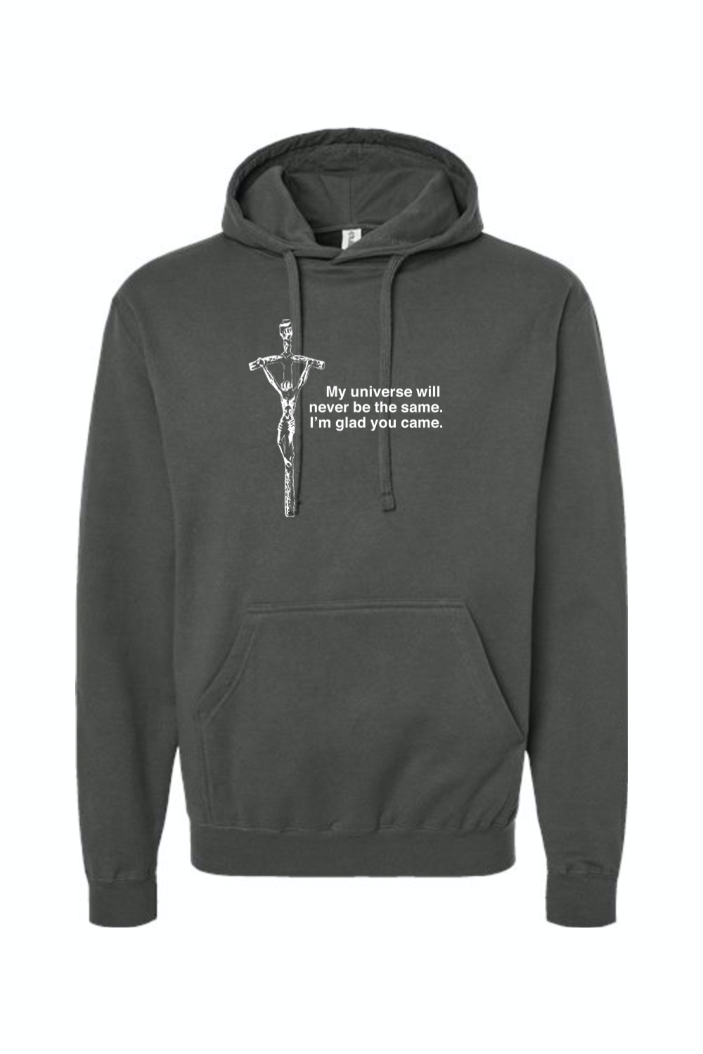 Glad He Came - Crucifix Hoodie Sweatshirt