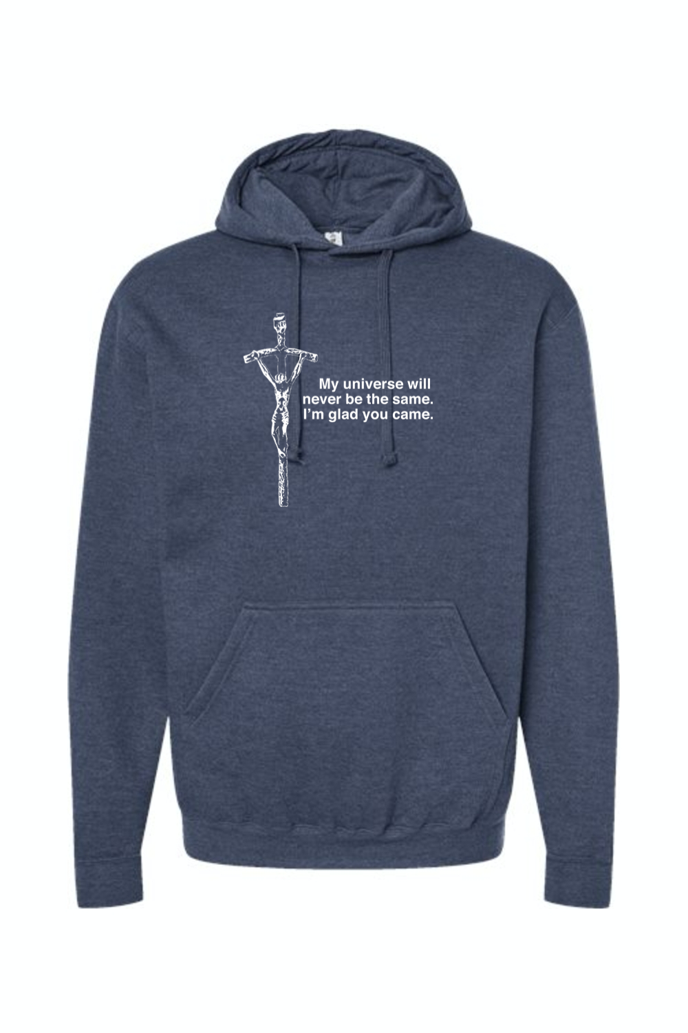 Glad He Came - Crucifix Hoodie Sweatshirt