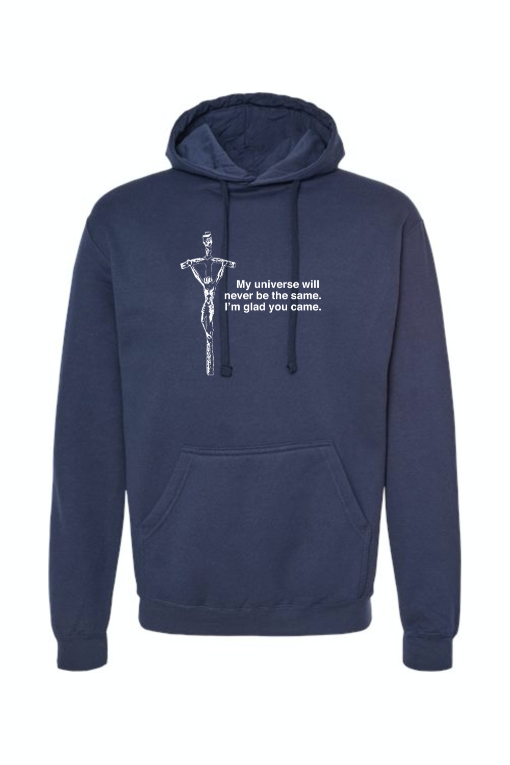 Glad He Came - Crucifix Hoodie Sweatshirt