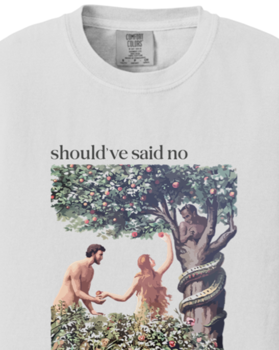 Should've Said No - Adam and Eve Youth T-shirt - Comfort Colors