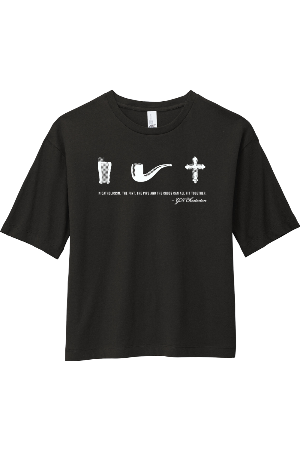 Pint, Pipe, Cross - G.K. Chesterton - Women's Boxy Tee