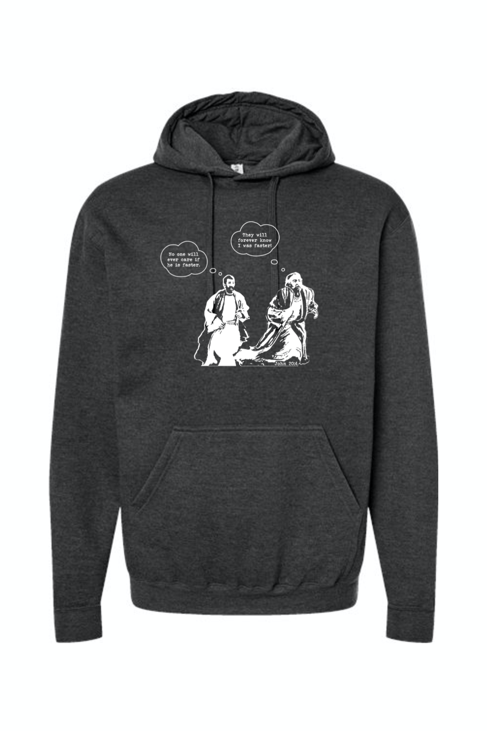 John Runs - John 20:4 Hoodie Sweatshirt