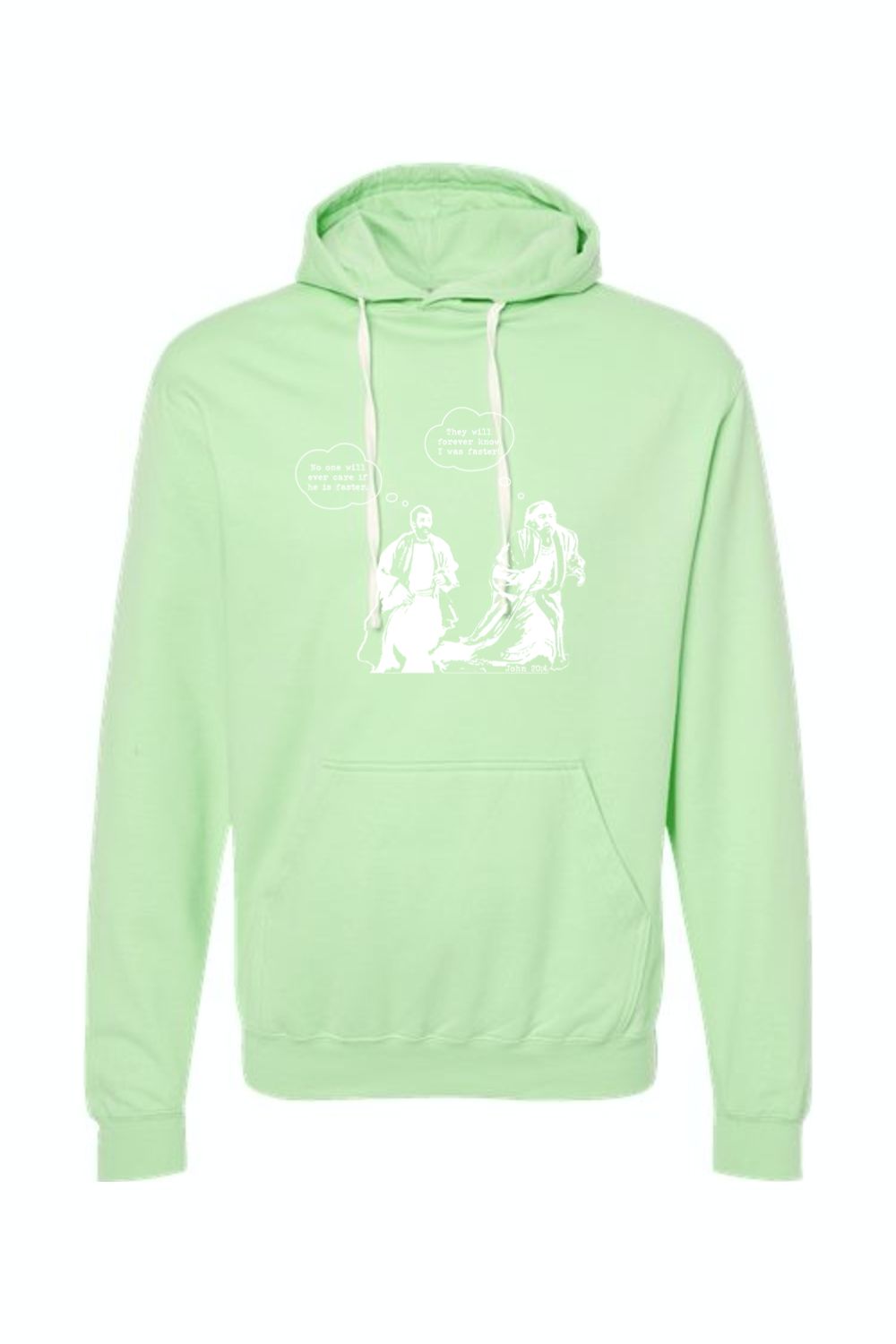 John Runs - John 20:4 Hoodie Sweatshirt