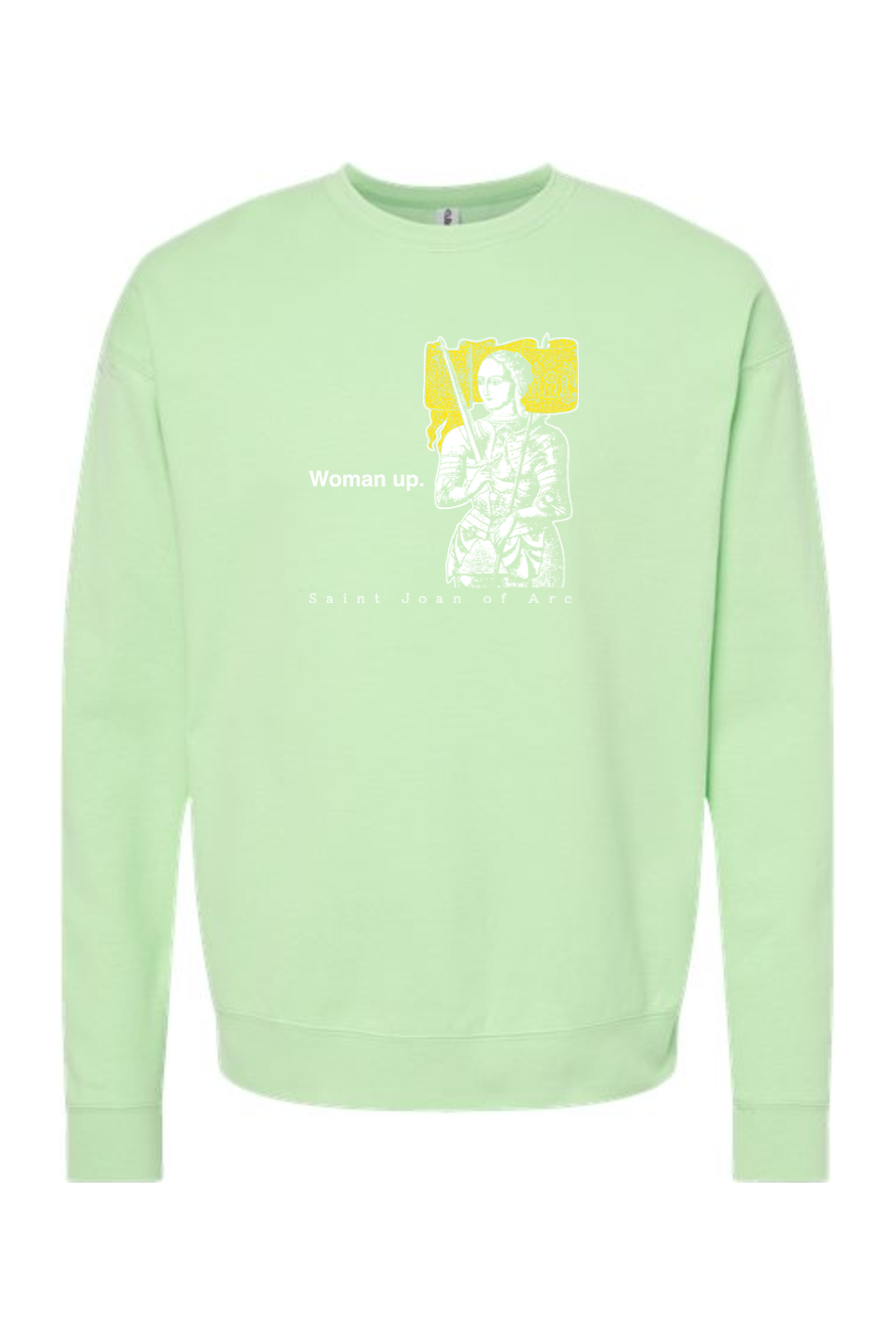 Woman Up - St. Joan of Arc Crewneck Sweatshirt