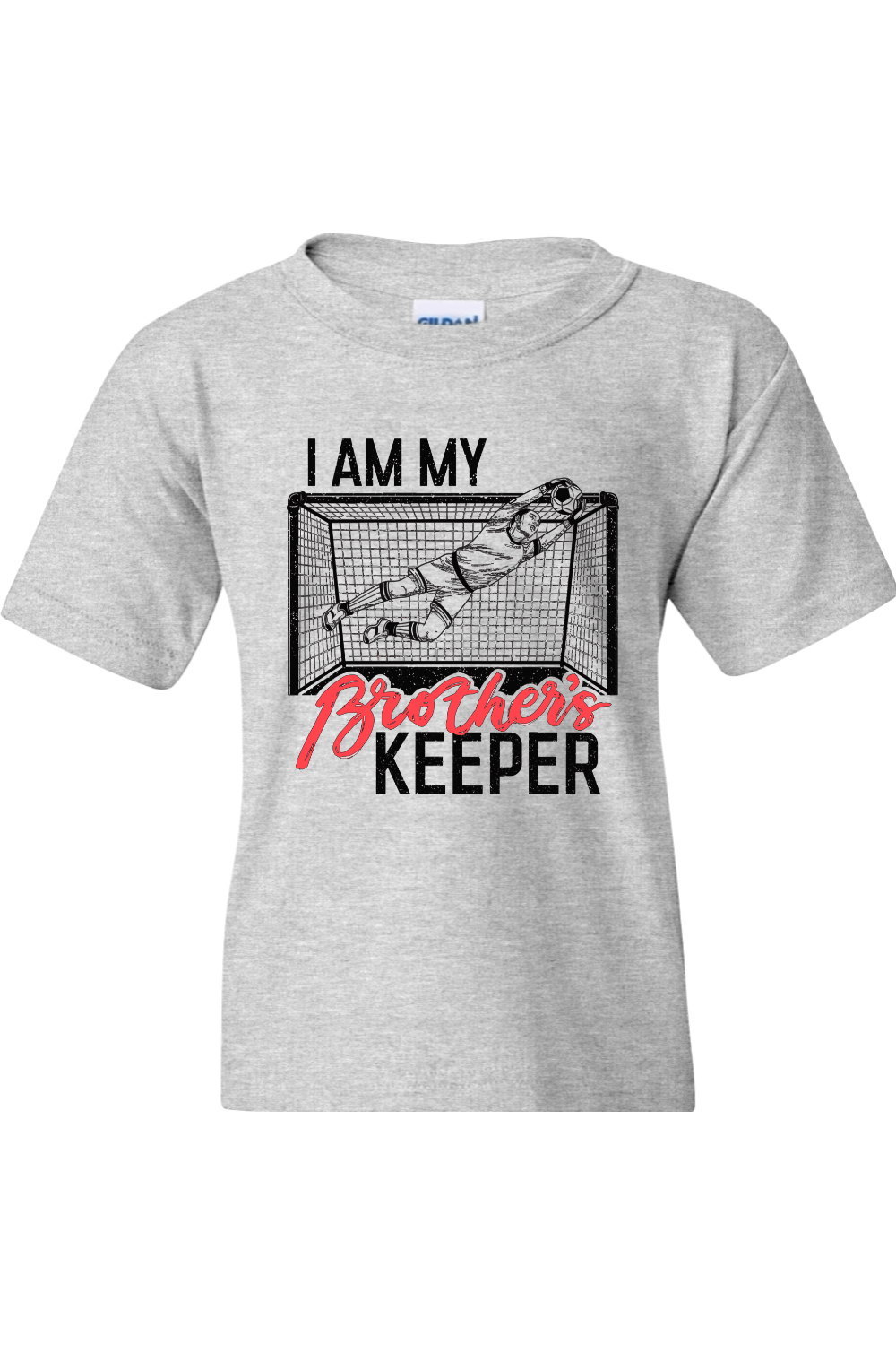 I am my Brother's Keeper - Catholic Soccer Youth T-Shirt