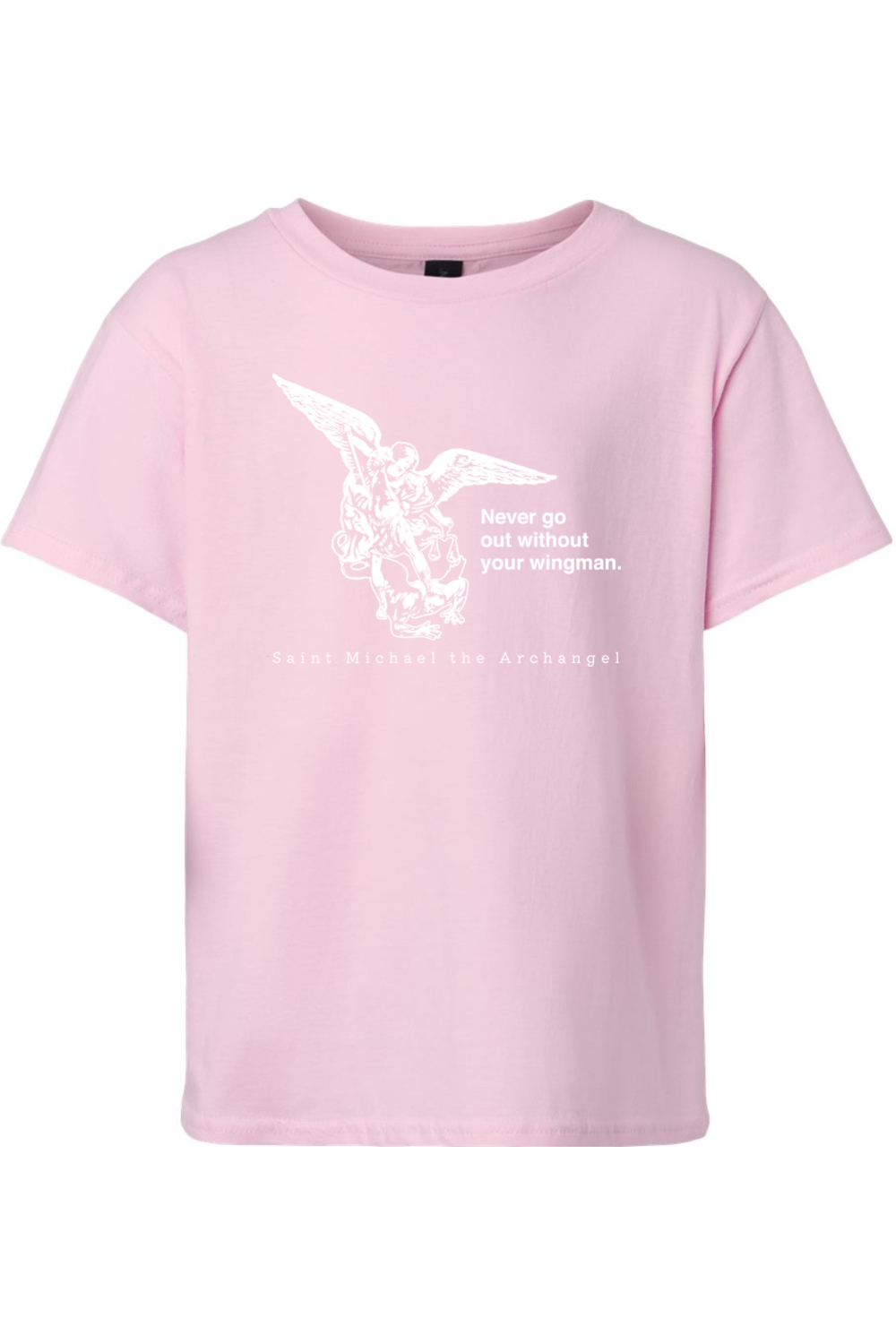 Never Go Without Your Wingman - St. Michael the Archangel Youth T-Shirt