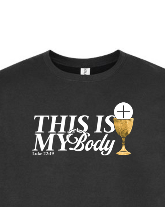 This is My Body, Chalice - Luke 22:19 Crewneck Sweatshirt