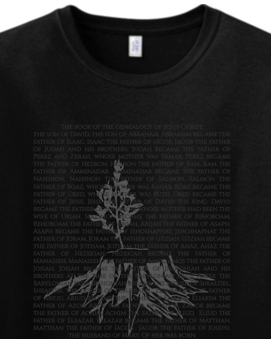 Genealogy of Jesus Adult T-Shirt