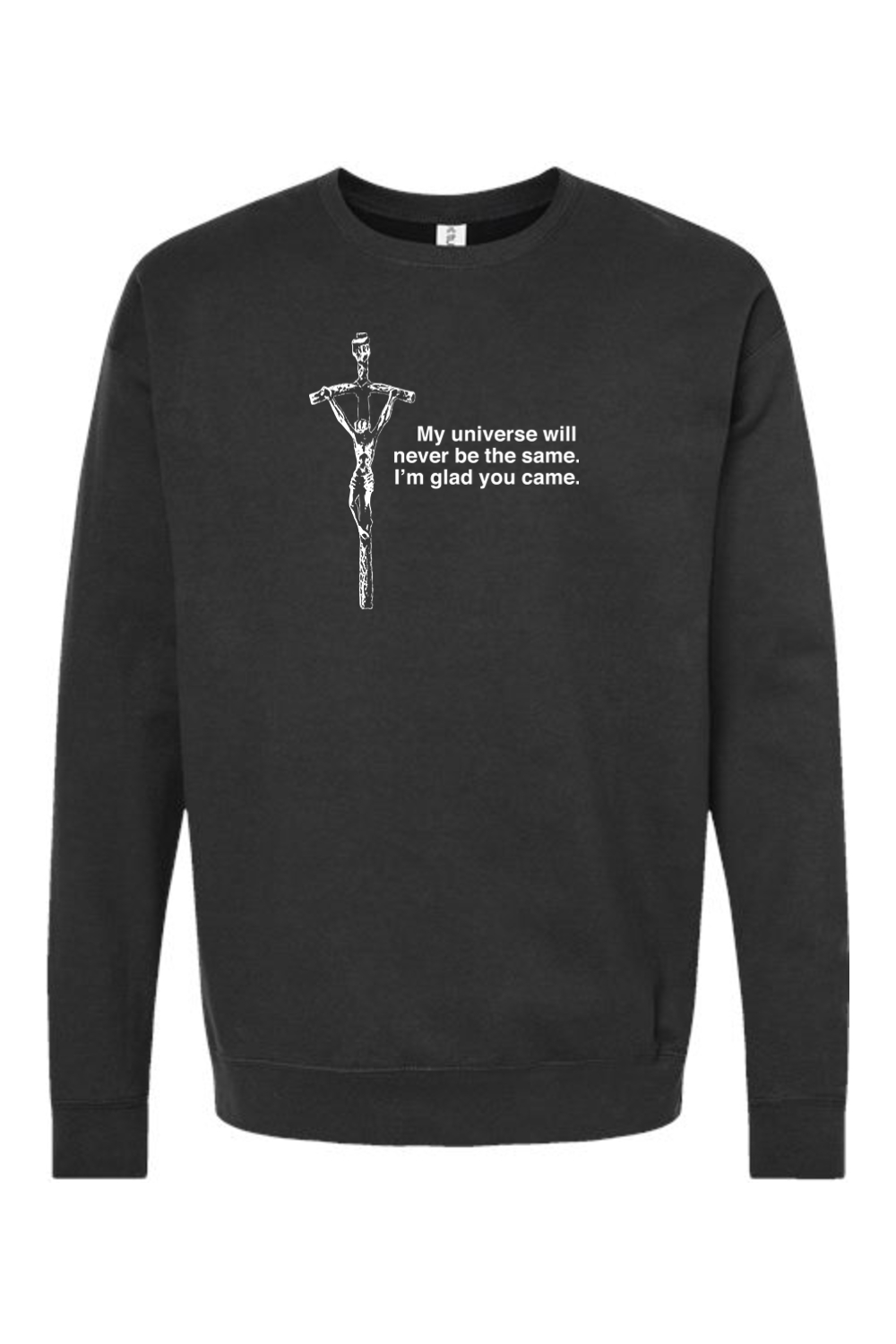 Glad He Came - Crucifix Crewneck Sweatshirt